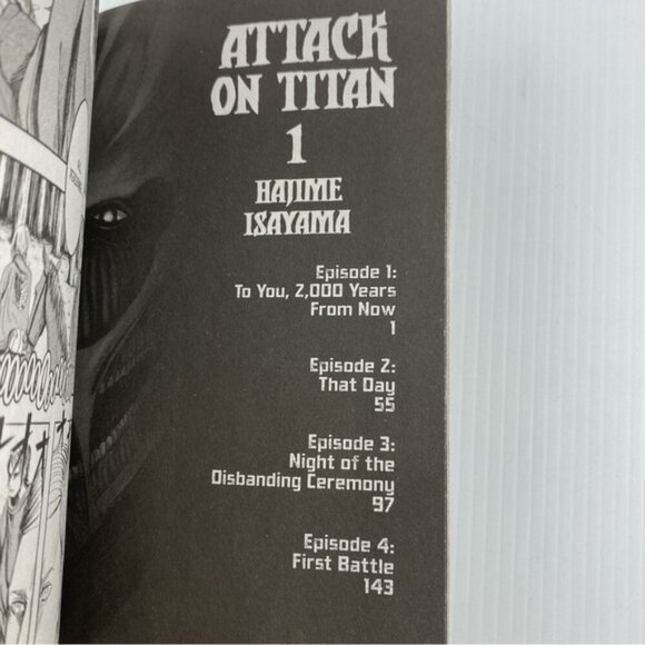 Attack on Titan Volume 1 Manga Novel by Hajime Isayama - Picture 9 of 12